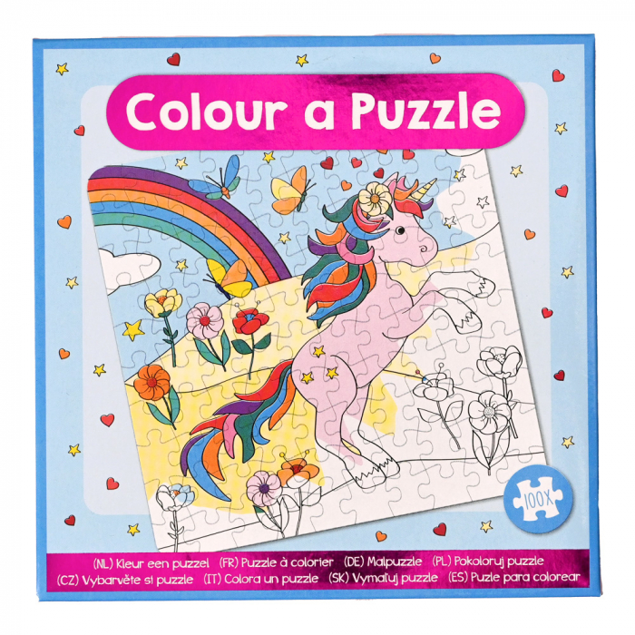 Set DIY Coloreaza propriul puzzle - unicorn [2]
