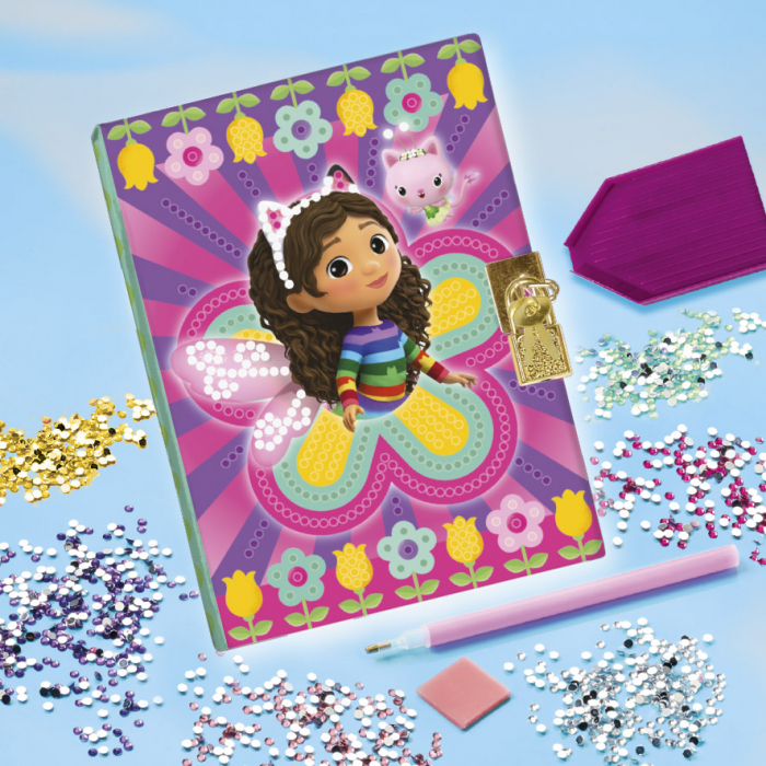 Set DIY Jurnalul meu cu diamante, Gabby's Dollhouse, Totum [5]