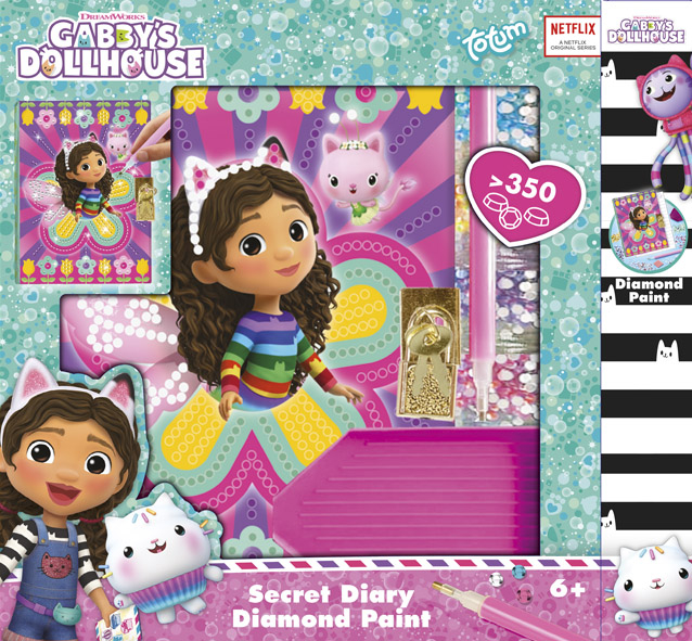 Set DIY Jurnalul meu cu diamante, Gabby's Dollhouse, Totum [2]