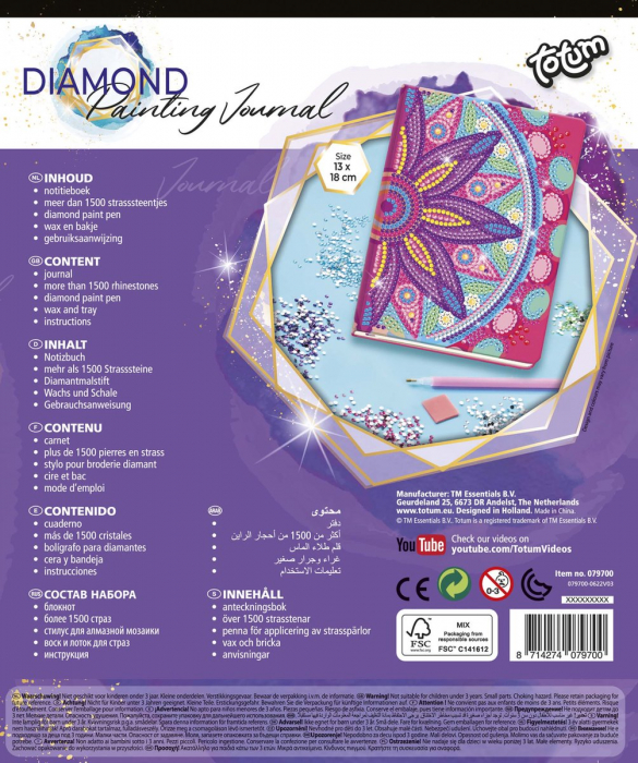 Set DIY Jurnalul meu cu floare mandala si diamante [7]