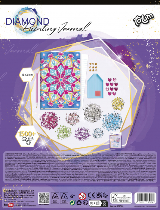 Set DIY Jurnalul meu cu lotus mandala si diamante, Totum [3]