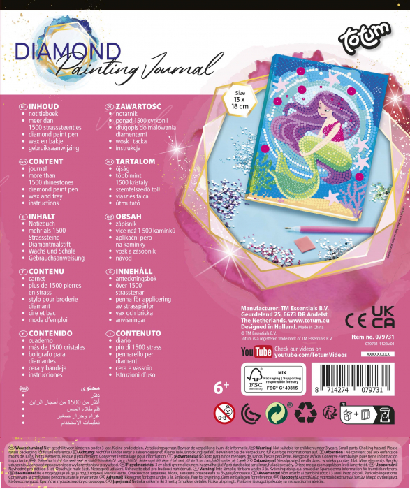 Set DIY Jurnalul meu cu sirena si diamante, Totum [3]
