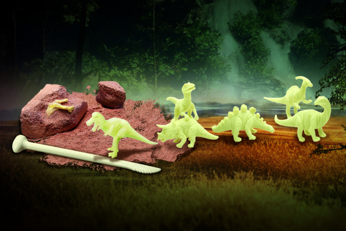 Set educativ Sapa si descopera Dinozaur fosforescent (straluceste in intuneric) [3]