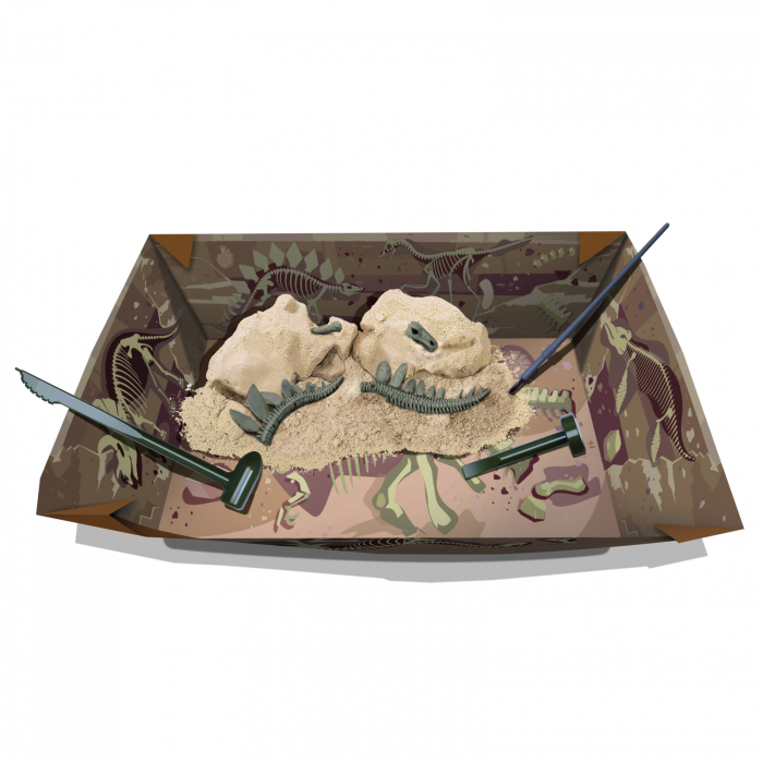 Set educativ Sapa si descopera Dinozauri - Stegosaurus [3]