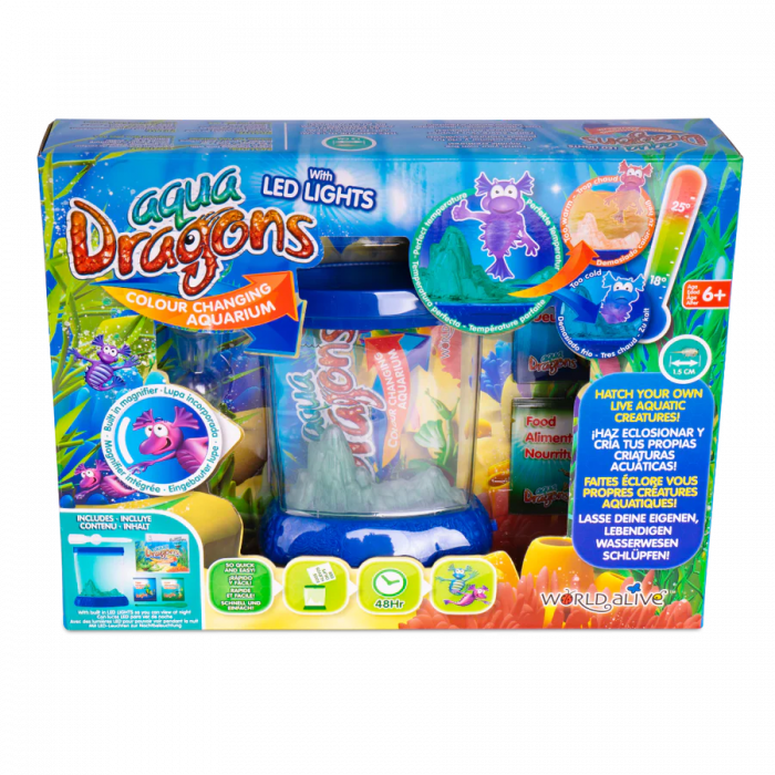 Set educativ STEM - AQUA DRAGONS® Habitat Deluxe in culori schimbatoare si LED-uri [4]