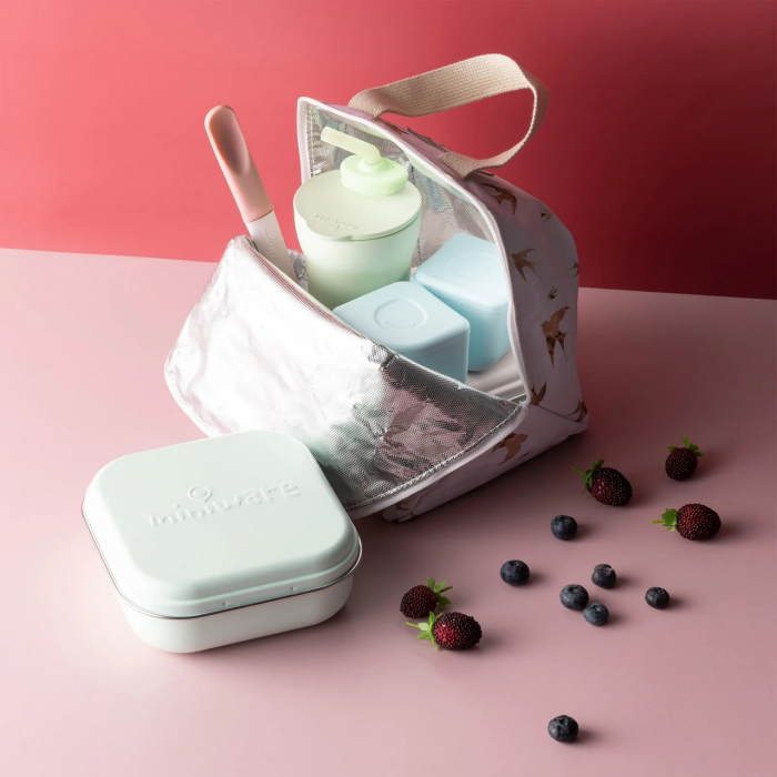 Set geanta termoizolanta Mealtote cu cutie Grow bento, Miniware Ready Go! Bento, 4 piese, Golden Swallow [4]