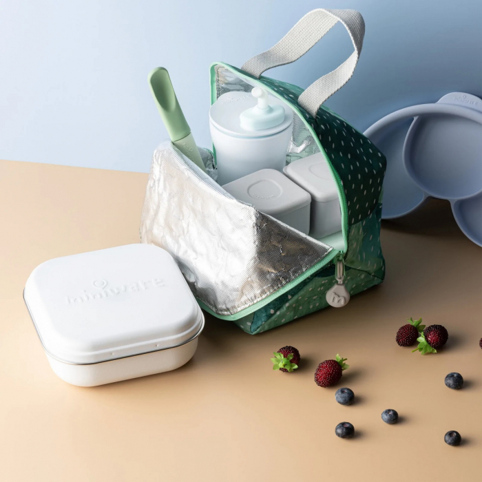Set geanta termoizolanta Mealtote cu cutie Grow bento, Miniware Ready Go! Bento, 4 piese, Prickly Pear [3]