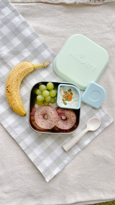 Set geanta termoizolanta Mealtote cu cutie Grow bento, Miniware Ready Go! Bento, 4 piese, Prickly Pear [6]