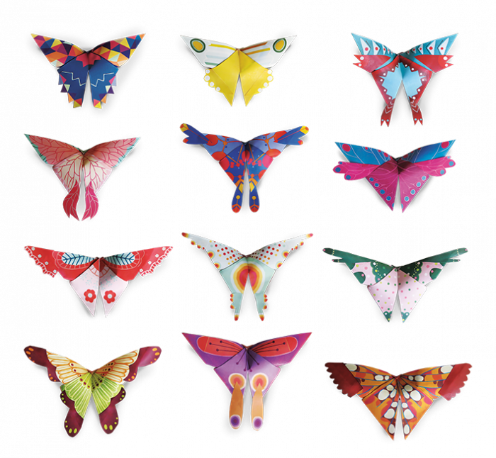 Set indemanare Origami incepatori - Fluturi [2]