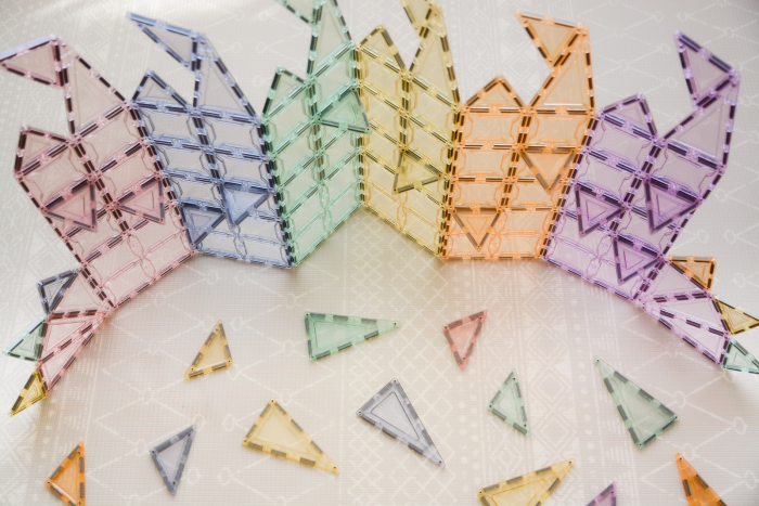 Set magnetic Magblox - 102 piese magnetice de constructie PASTEL transparente [4]