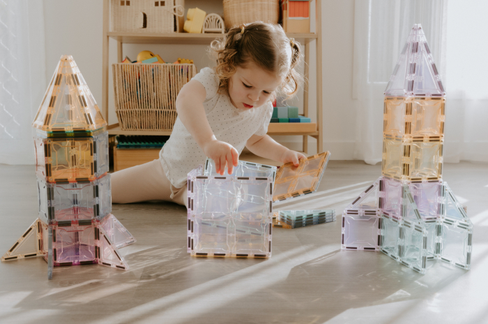 Set magnetic Magblox - 102 piese magnetice de constructie PASTEL transparente [9]