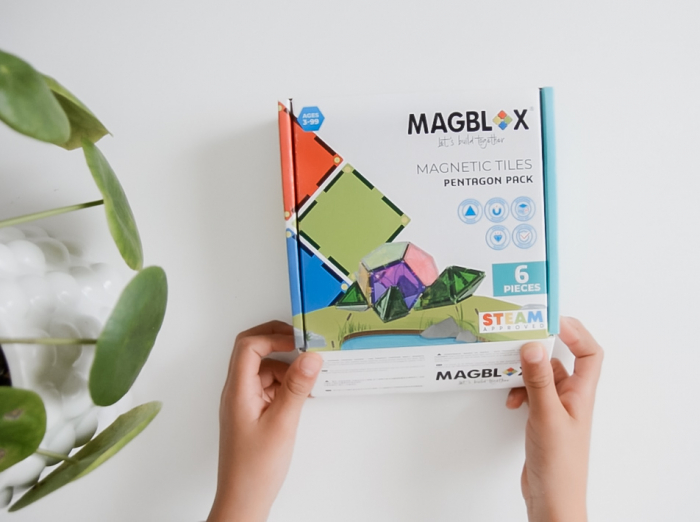 Set magnetic Magblox - 6 piese magnetice pentagon pentru constructie [8]