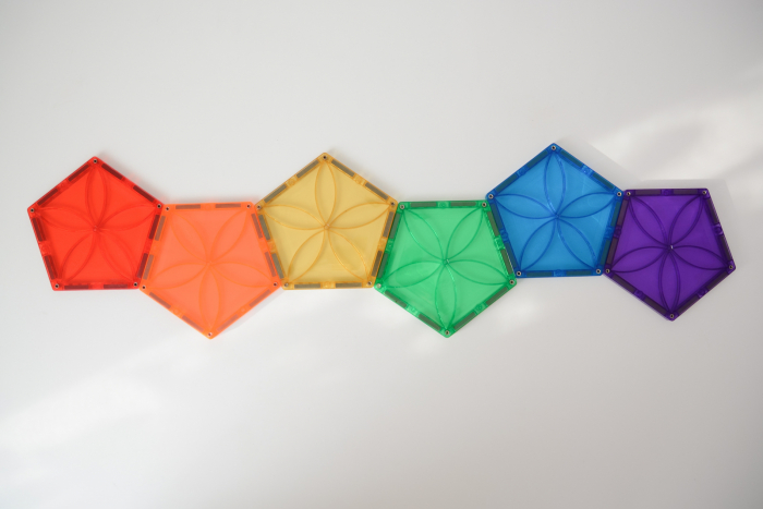 Set magnetic Magblox - 6 piese magnetice pentagon pentru constructie [9]