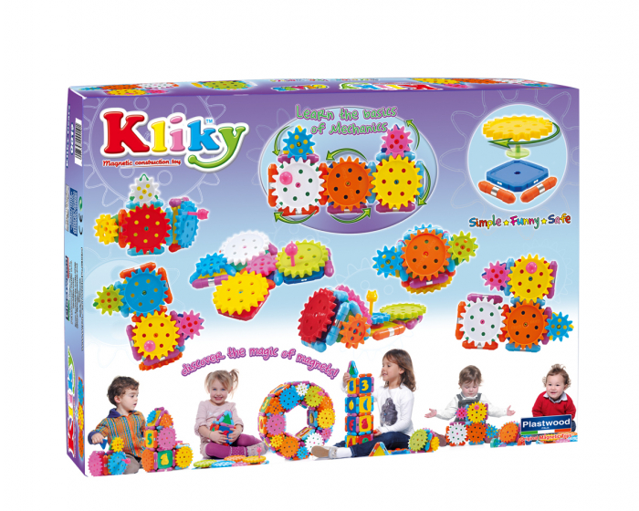 Set magnetic pentru bebelusi Supermag Kliky - Rotite dintate, 25 piese [5]
