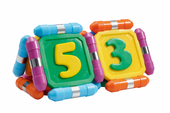 Set magnetic primar Supermag Kliky, 24 piese - Cifre [8]