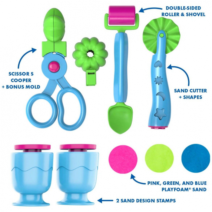 Set nisip kinetic cu accesorii - Playfoam [2]