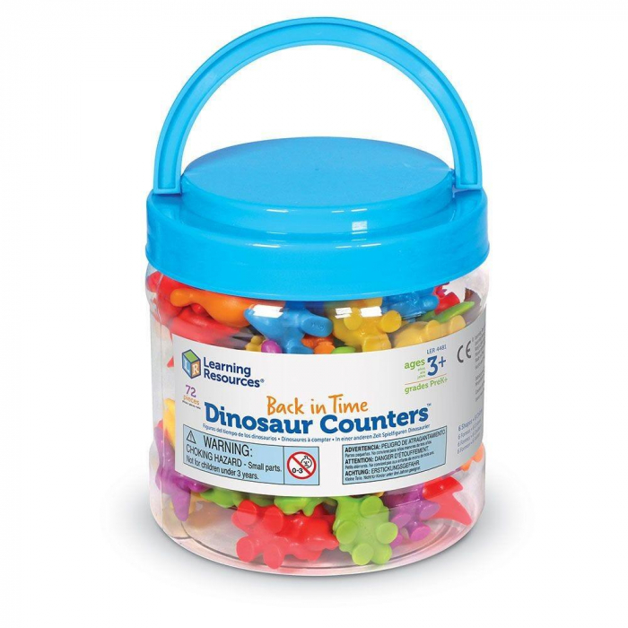 Set pentru sortat si numarat - Dinozauri jucausi (72 piese) [3]