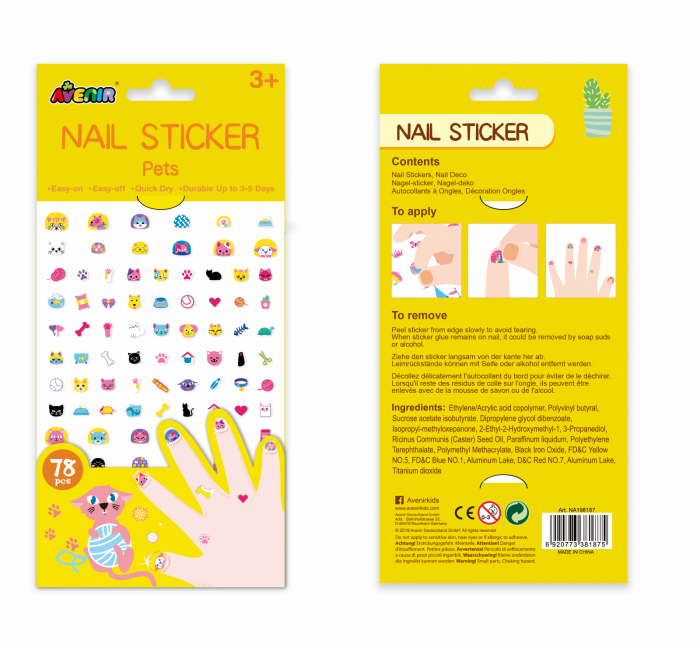 Stickere pentru unghii - Animale prietenoase [3]