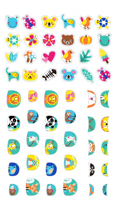 Stickere pentru unghii cu sclipici - Animale [2]