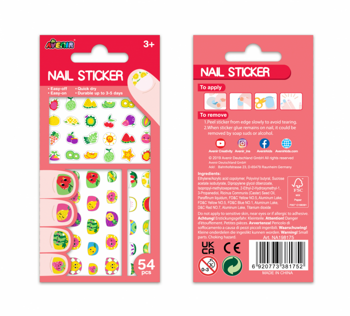 Stickere pentru unghii fosforescente - Fructe [3]