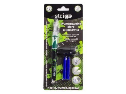 Strigo Stilou Strigo cu cerneală albastra, cu ștergere prin frictiune, verde [1]
