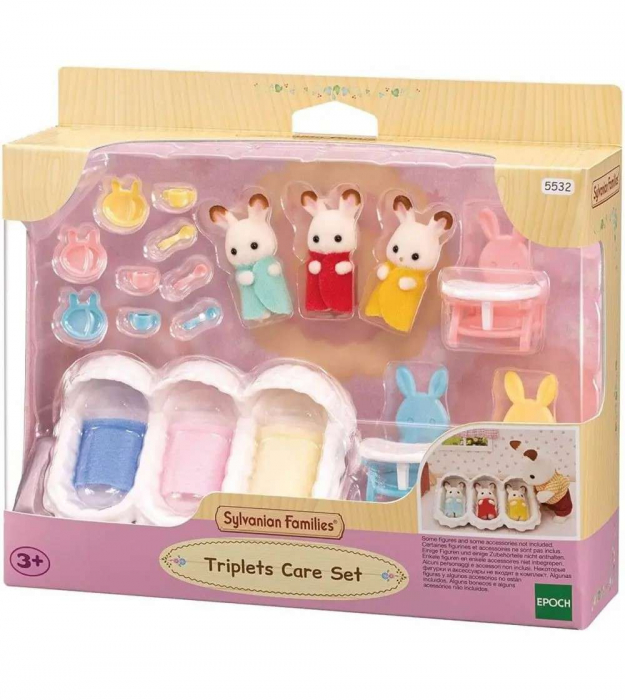 Sylvanian Families-Set De Ingrijire A Iepurasilor Tripleti [7]