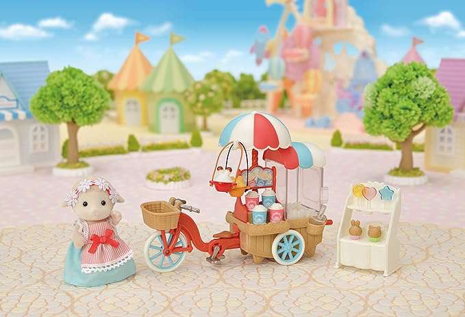 Sylvanian Families - Set Stand Tricicleta pentru Popcorn [2]