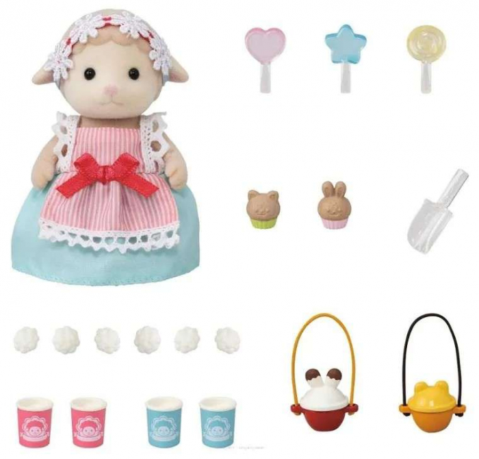 Sylvanian Families - Set Stand Tricicleta pentru Popcorn [6]
