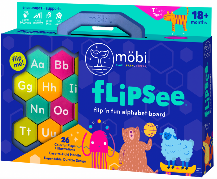 Tabla alfabet piese din silicon si ilustratii Flipsee - Limba engleza [1]
