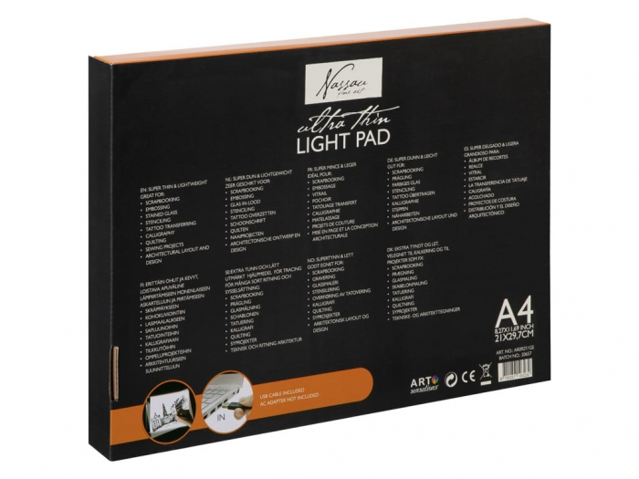 Tableta iluminata pentru desen, A4, cu cablu usb, Fine Art, Nassau [2]