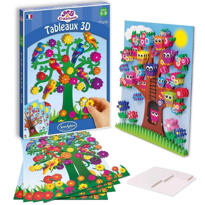 Tablou 3D - Copaci cu Pasari [2]
