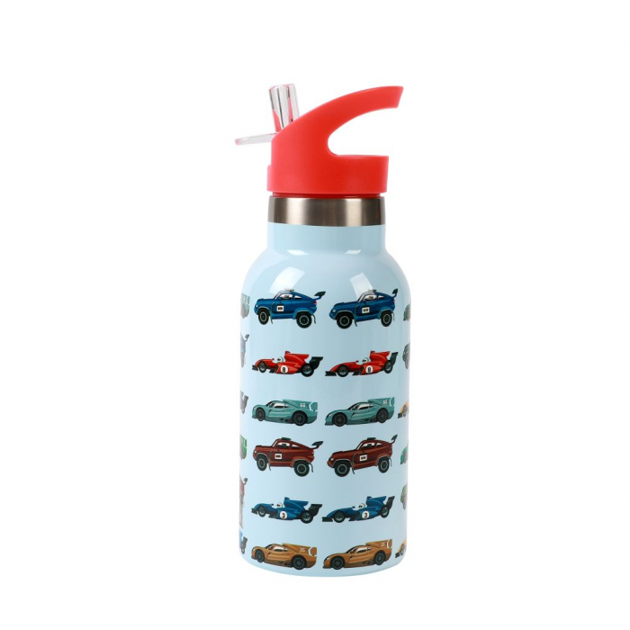 Termos pentru copii, din otel inoxidabil, design masini de curse, 350 ml [2]
