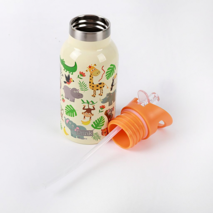 Termos pentru copii, din otel inoxidabil, design animale, 350 ml [3]