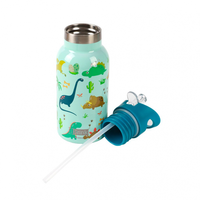 Termos pentru copii, din otel inoxidabil, design dinozaur, 350 ml [3]