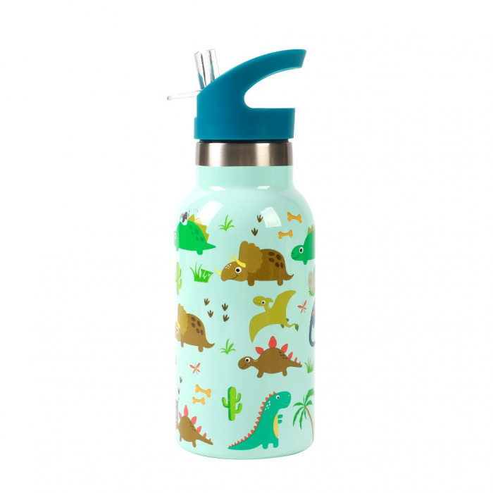Termos pentru copii, din otel inoxidabil, design dinozaur, 350 ml [2]