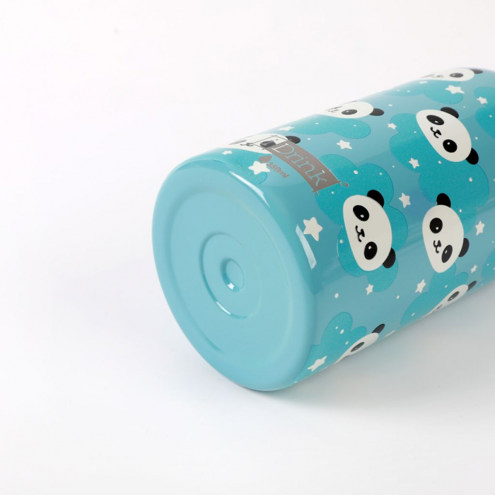 Termos pentru copii, din otel inoxidabil, design panda, 350 ml [3]