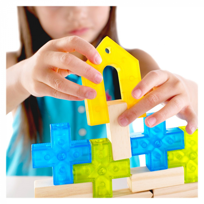 Texo, set de constructie cu 100 piese, Guidecraft [3]