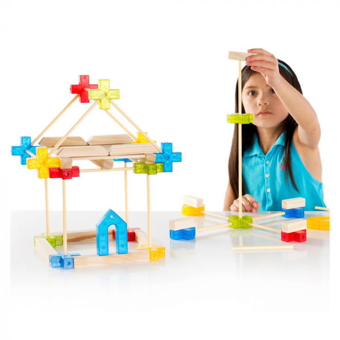 Texo, set de constructie cu 100 piese, Guidecraft [2]