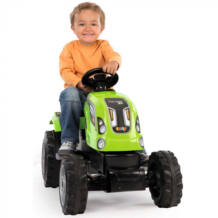 Tractor cu pedale si remorca Smoby Farmer XL verde [5]
