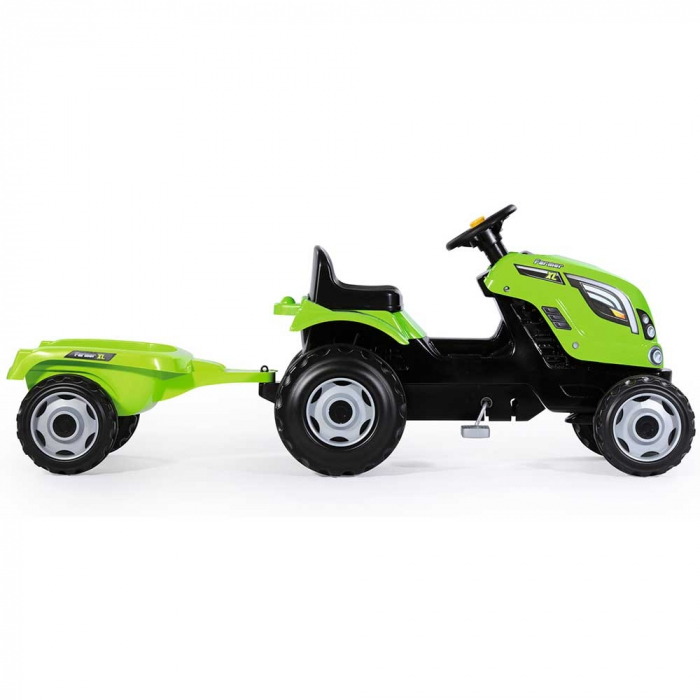 Tractor cu pedale si remorca Smoby Farmer XL verde [2]