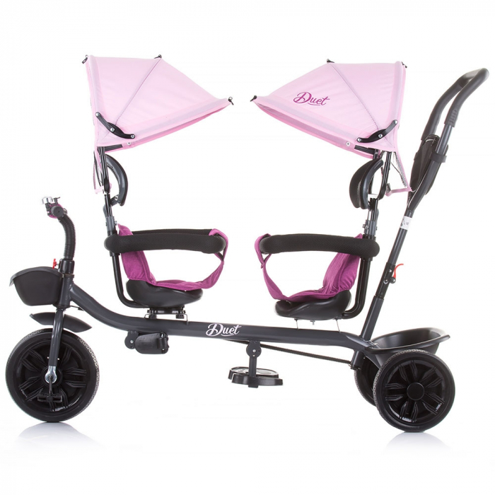 Tricicleta gemeni Chipolino Duet peony pink [3]