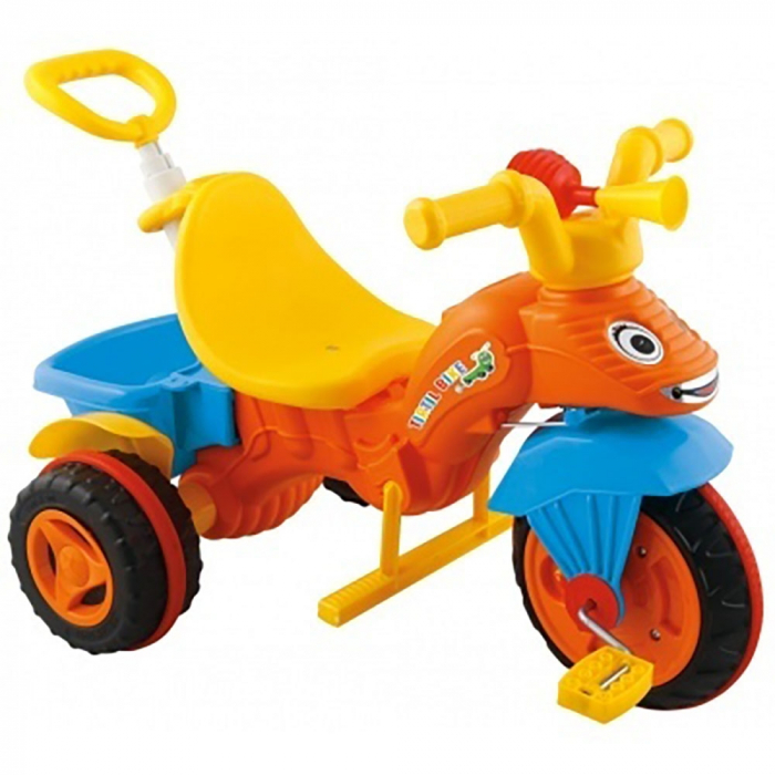 Tricicleta Pilsan Caterpillar orange cu maner [2]