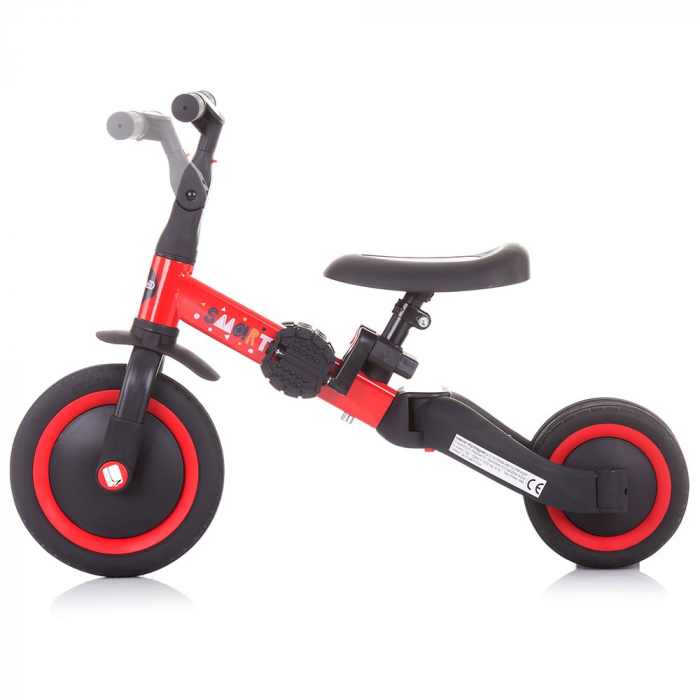 Tricicleta si bicicleta Chipolino Smarty 2 in 1 red [4]