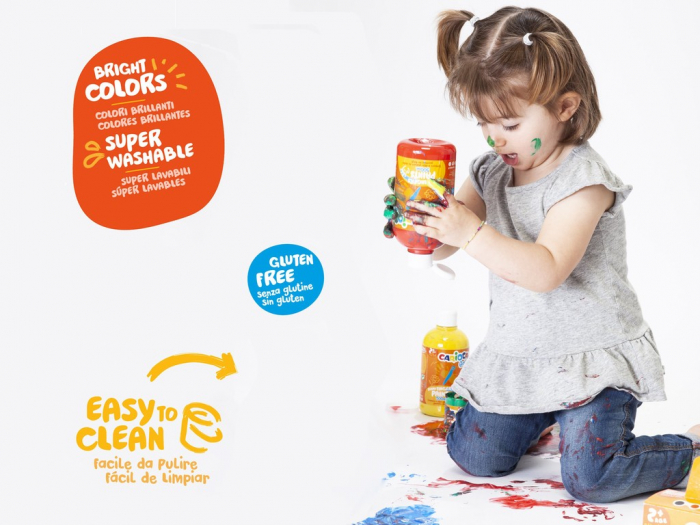 Vopsea Lavabila Carioca Baby Finger Paint 2+, 500ml [2]