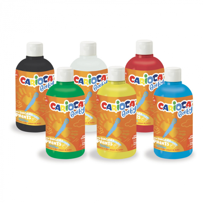 Vopsea Lavabila Carioca Baby Finger Paint 2+, 500ml [8]