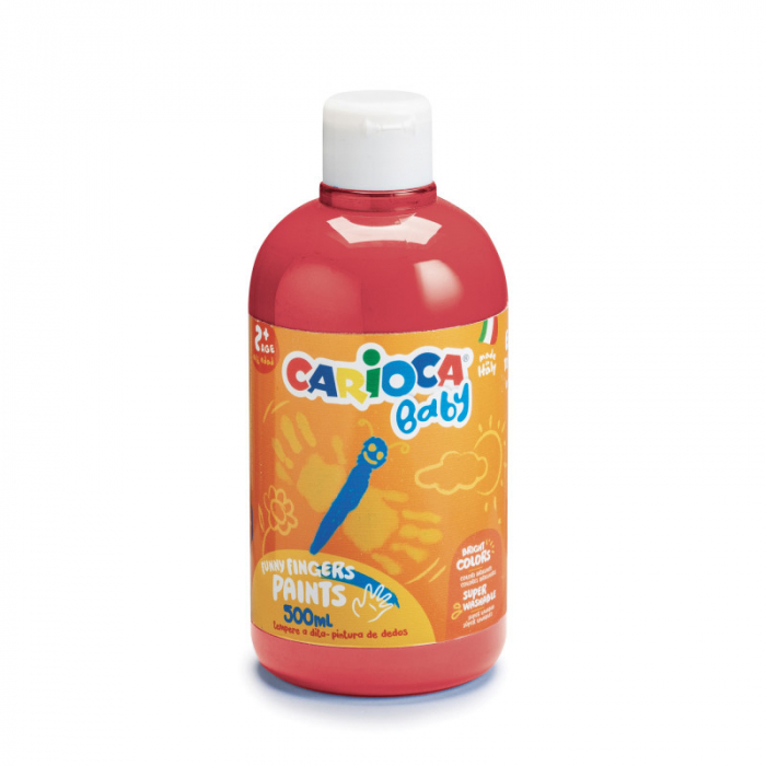 Vopsea Lavabila Carioca Baby Finger Paint 2+, 500ml [3]