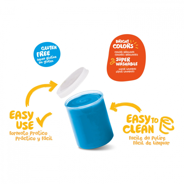 Vopsea pentru pictura cu degetele Carioca Baby Finger Paint 2+ [4]