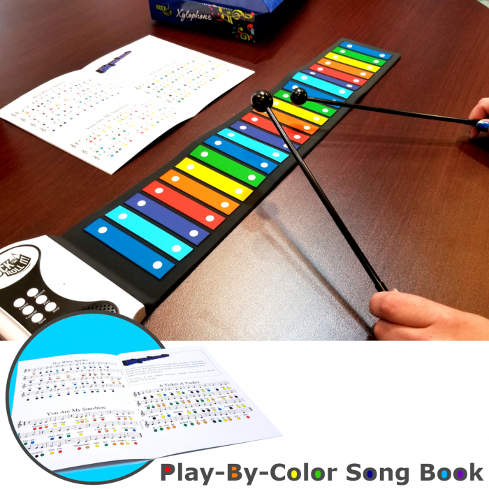 Xilofon rainbow pentru copii - ROCK AND ROLL IT [3]
