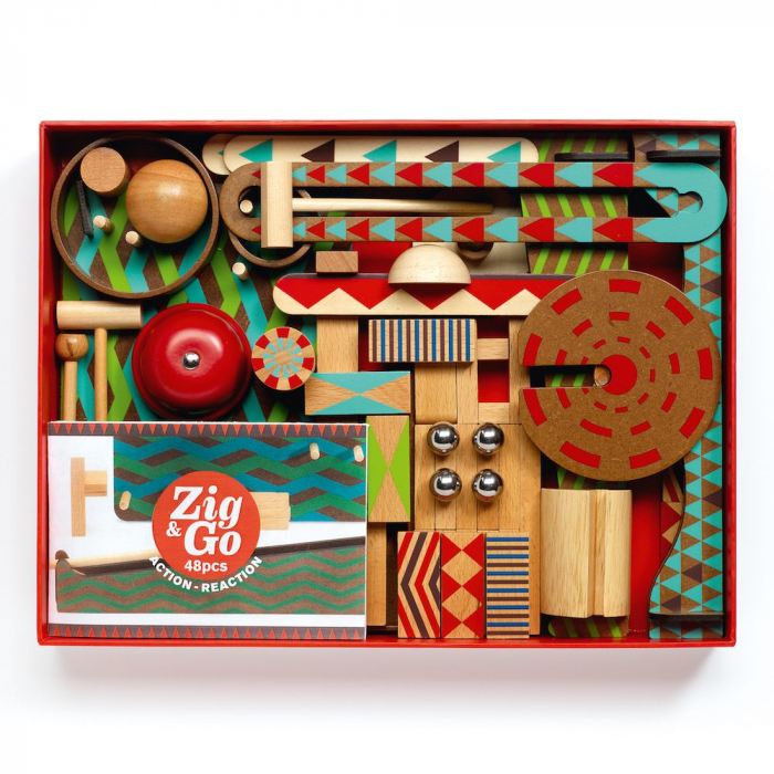 Zig & Go Djeco, set de constructie trasee, 48 piese [2]