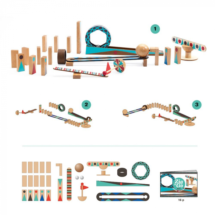 ZigGo, set de constructie trasee, 28 piese [3]
